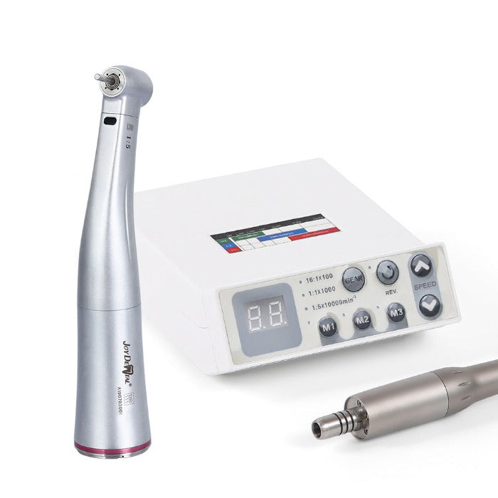 Dental 1:5 Increasing Electric Fiber Optic Contra Angle Handpiece Internal Four Way Spray