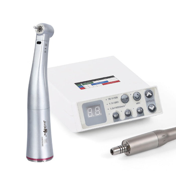 Dental LED Electric Micro Motor Brushless+1:5 LED Increasing Contra Angle Handpiece - azdentall.com
