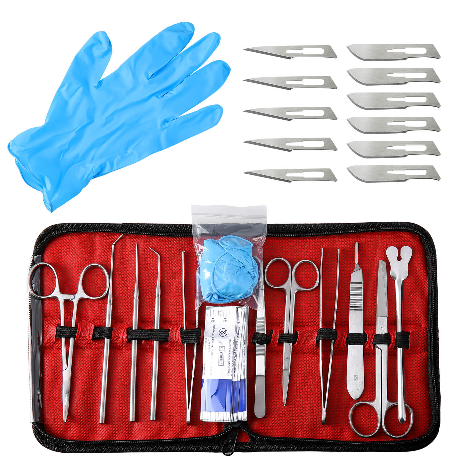 Dental Suture Practice Kit Complete Surgical Training Set for Medical Students 23pcs/Kit - azdentall.com