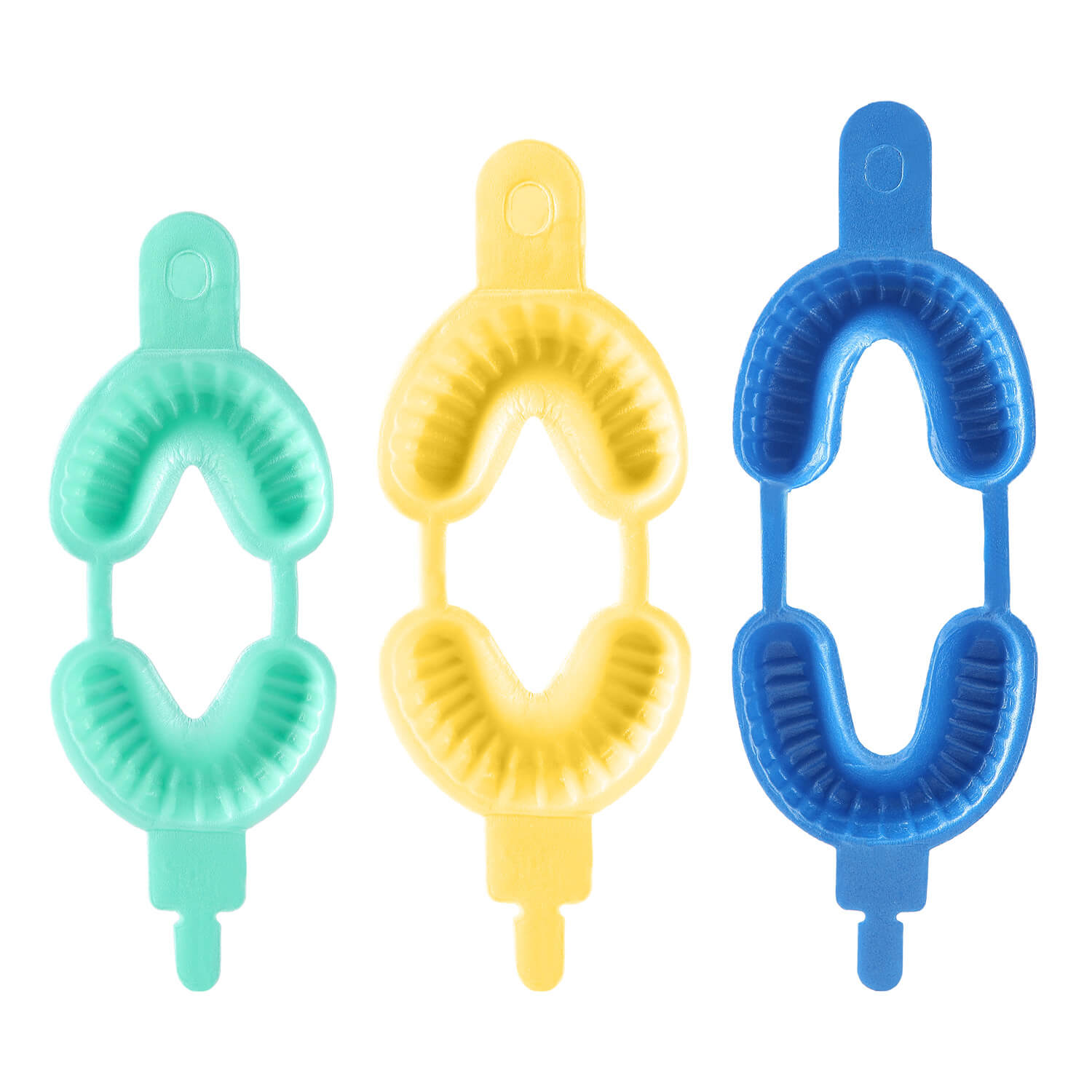 Dental Disposable Fluoride Foam Trays with Irrigation Needle Tips 50 pairs/Bag - azdentall.com