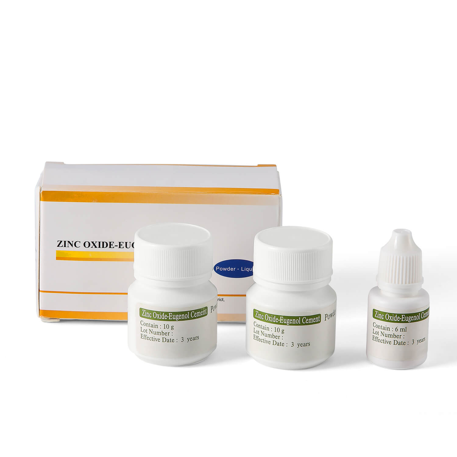 Dental Zinc Oxide Eugenol Cement Kit Self-Curing Type III 20g
