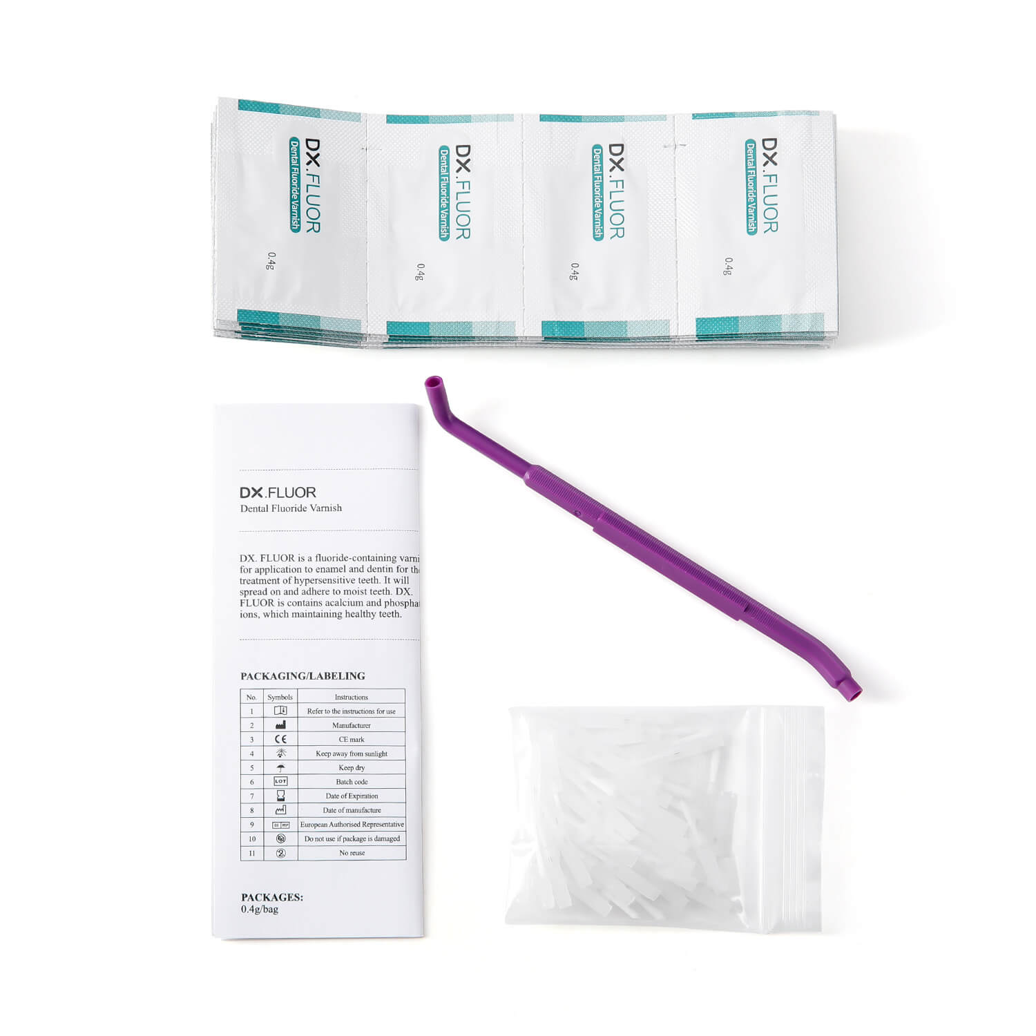 Dental Fluoride Varnish 5% Sodium (0.4g x 50) Mint Strawberry Melon Flavors - azdentall.com