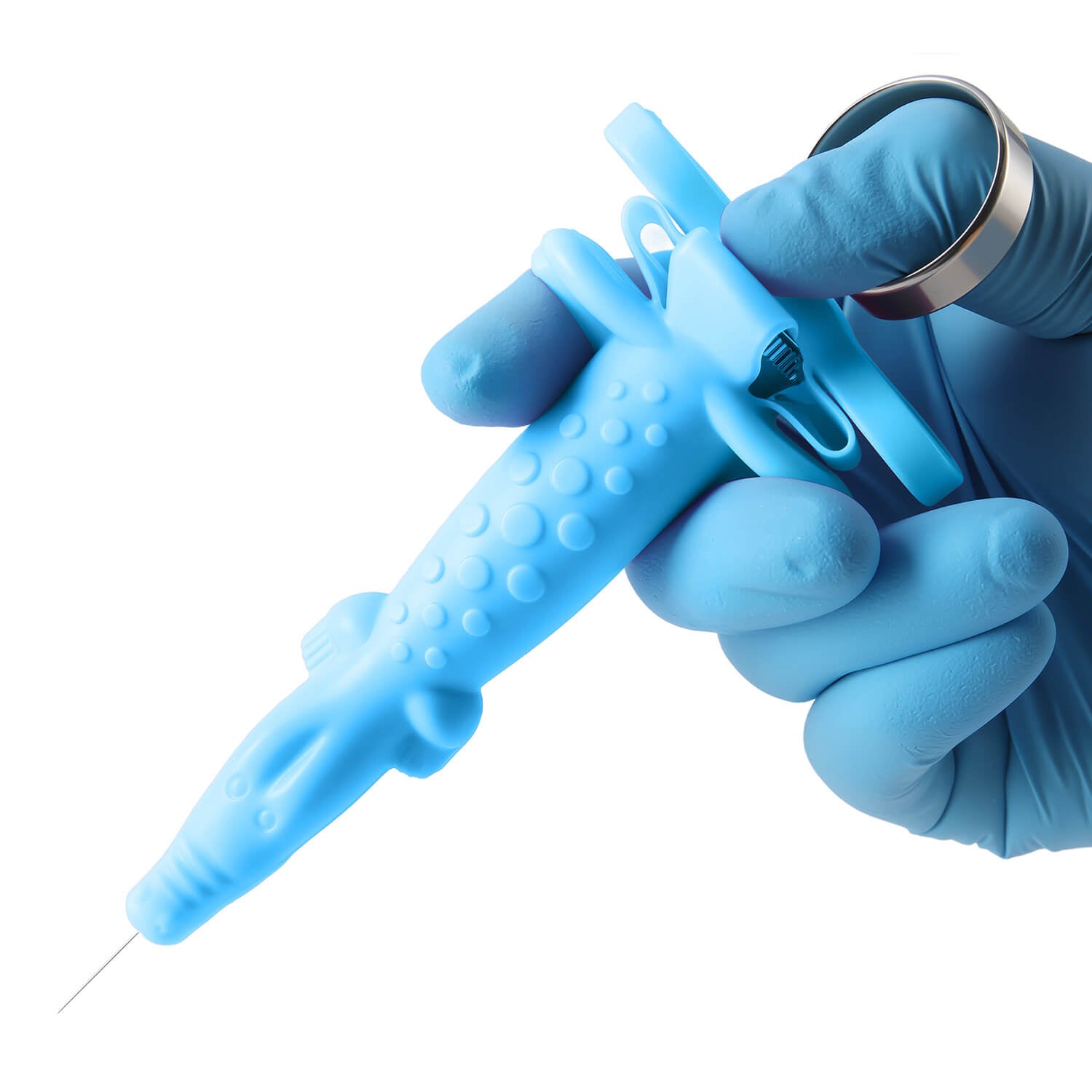 Dental Surgical Injector Alligator Syringe Sleeves Crocodile Shaped 5pcs/Bag - azdentall.com