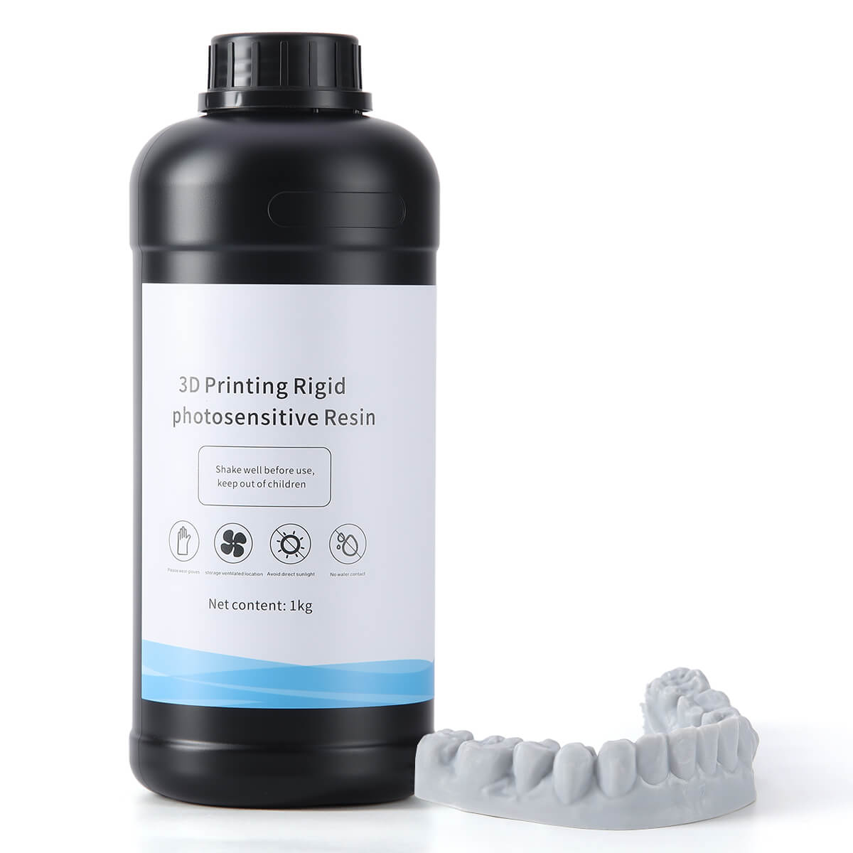 Dental 3D Printer Rigid Resin Materials Gray Yellow White 1KG/Bottle - azdentall.com