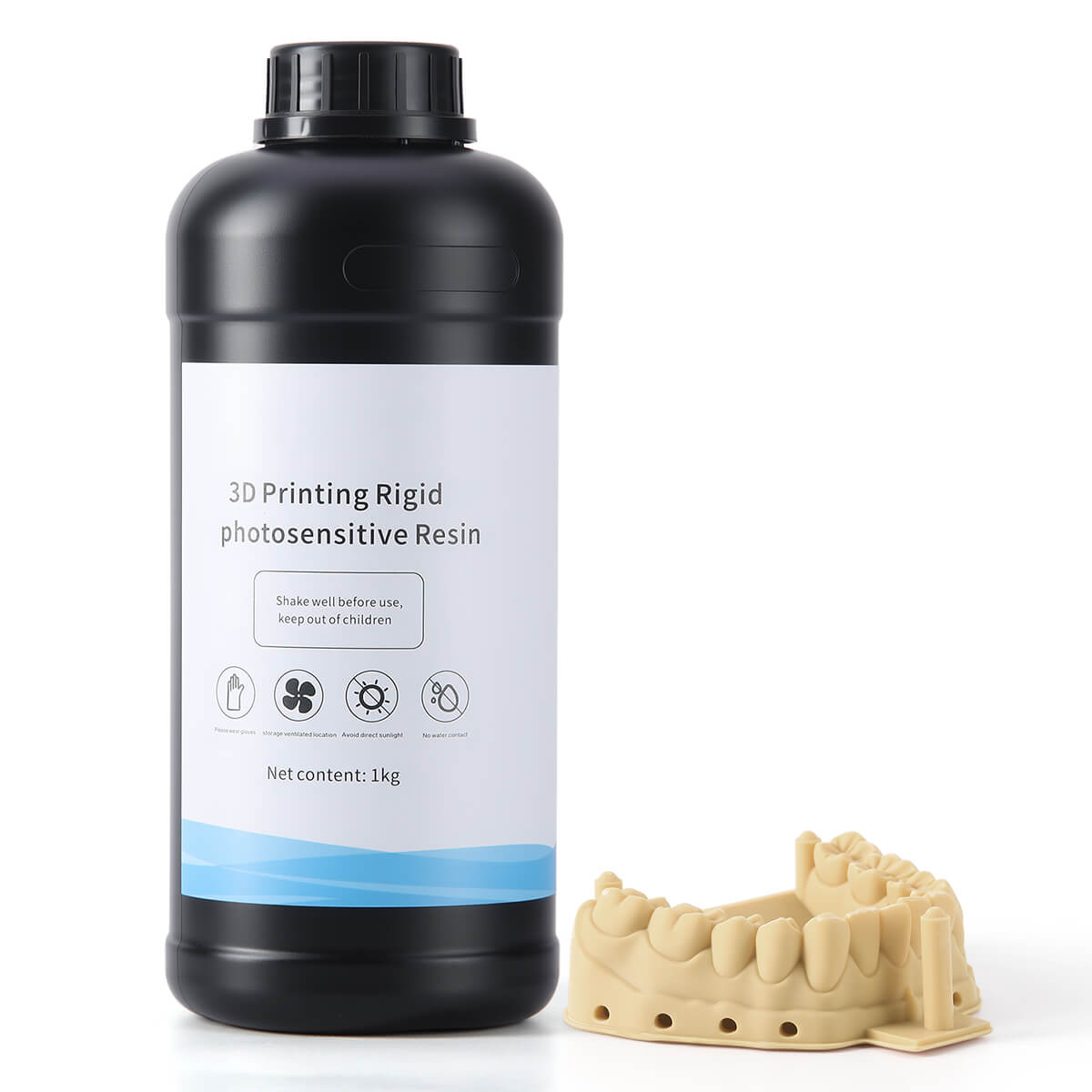 Dental 3D Printer Rigid Resin Materials Gray Yellow White 1KG/Bottle - azdentall.com