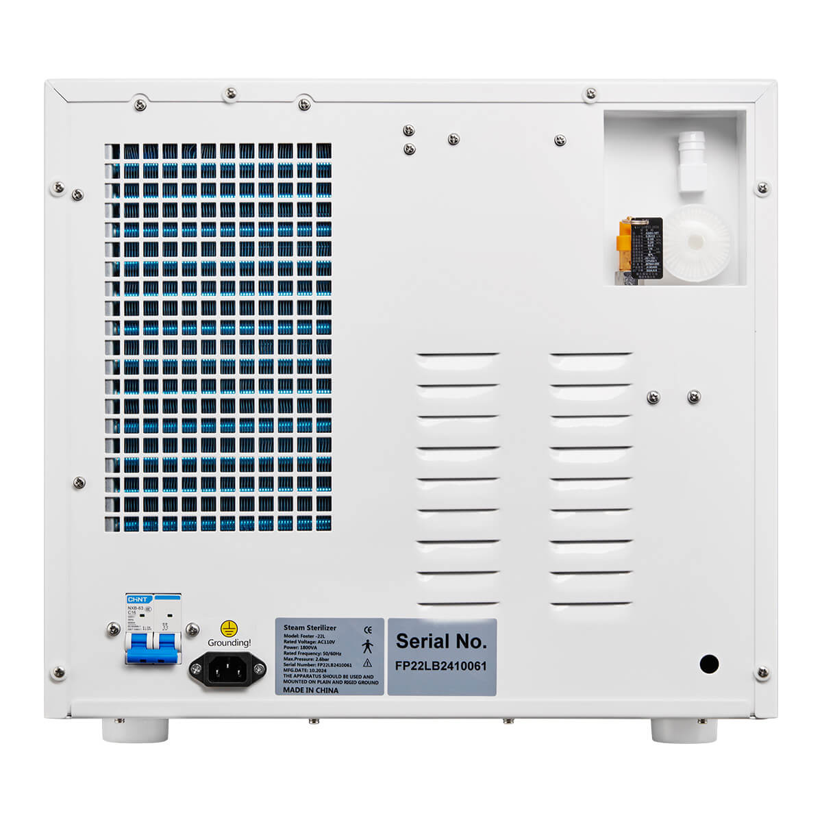 Dental Autoclave Steam Sterilizer Table Top LCD Built-in Printer Class B Dry Function 17L - azdentall.com