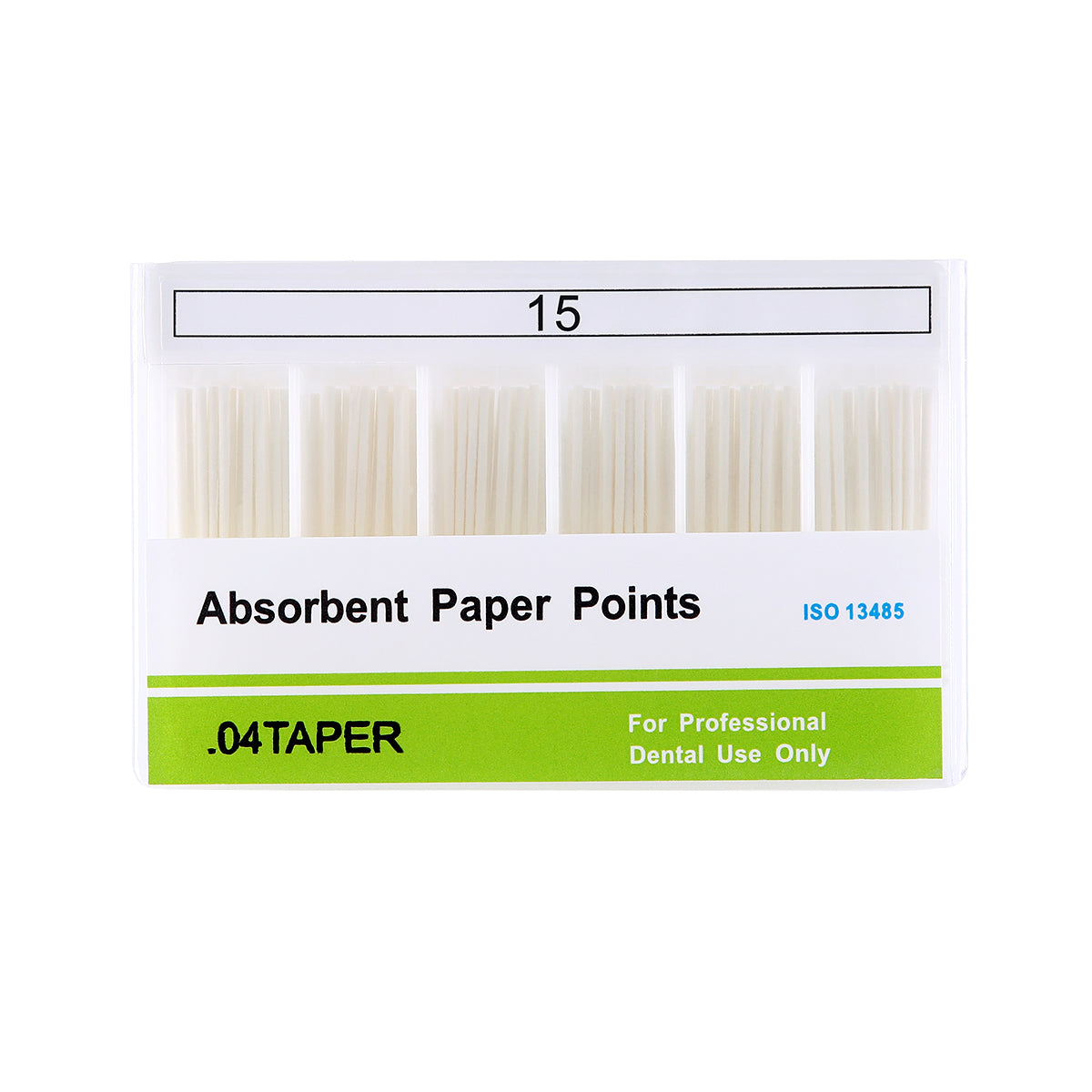 Absorbent Paper Points #15 Taper Size 0.04 Color Coded 100/Box - azdentall.com