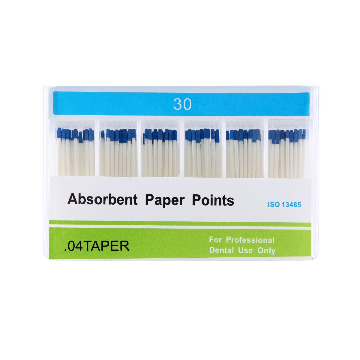 Absorbent Paper Points #30 Taper Size 0.04 Color Coded 100/Box - azdentall.com