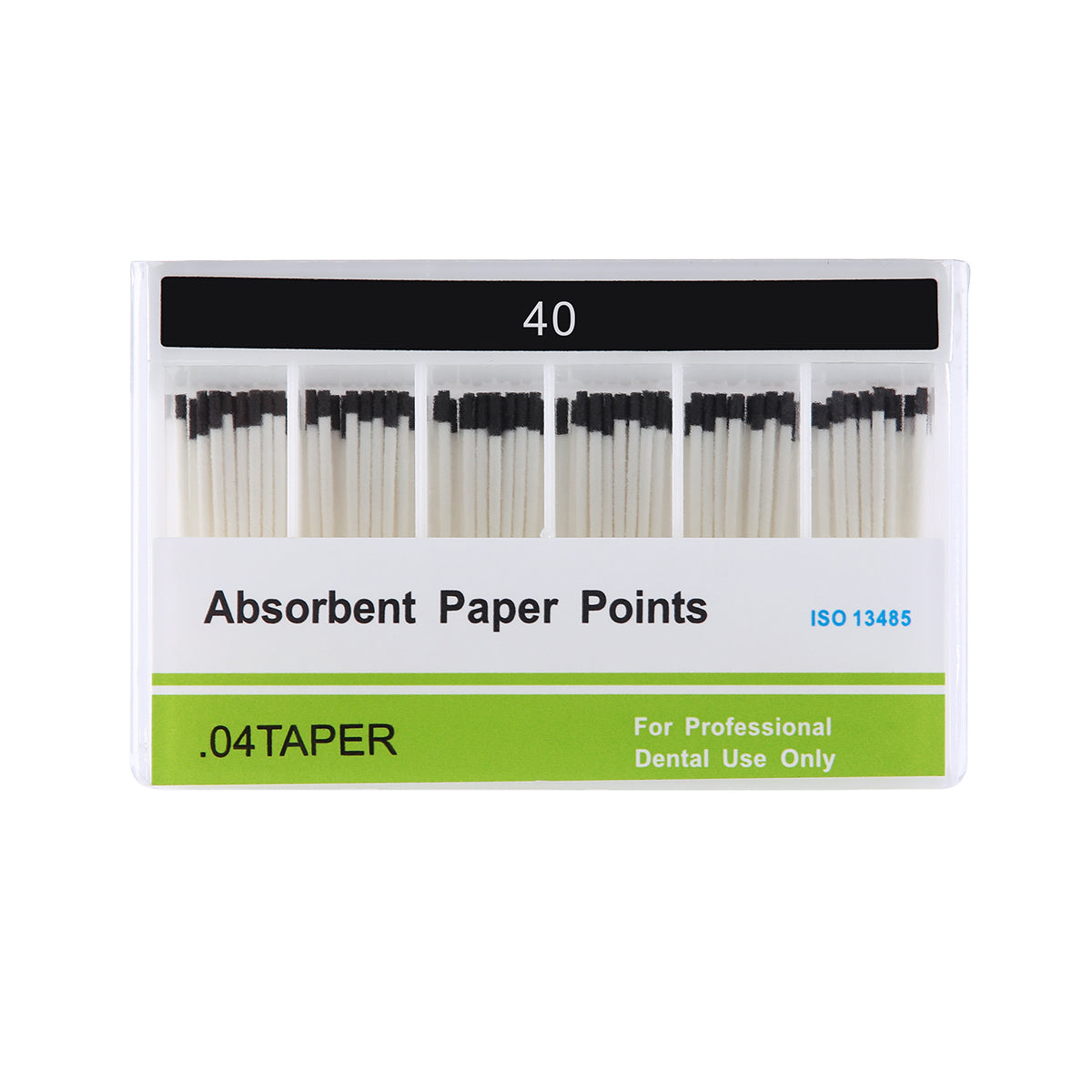 Absorbent Paper Points #40 Taper Size 0.04 Color Coded 100/Box - azdentall.com