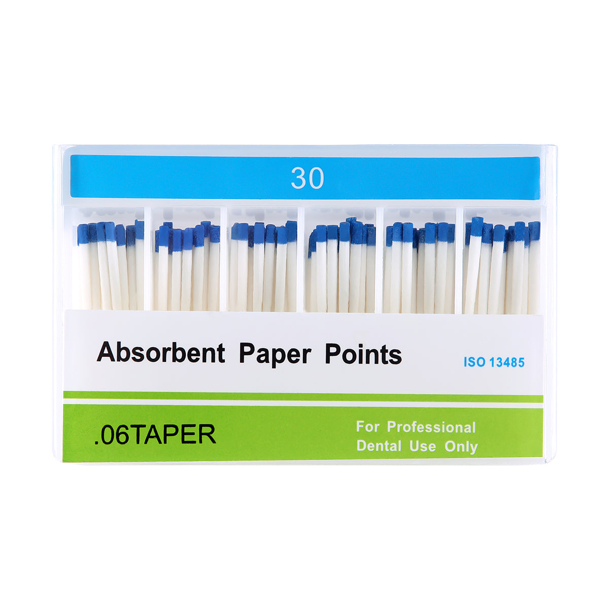 Absorbent Paper Points #30 Taper Size 0.06 Color Coded 100/Box - azdentall.com