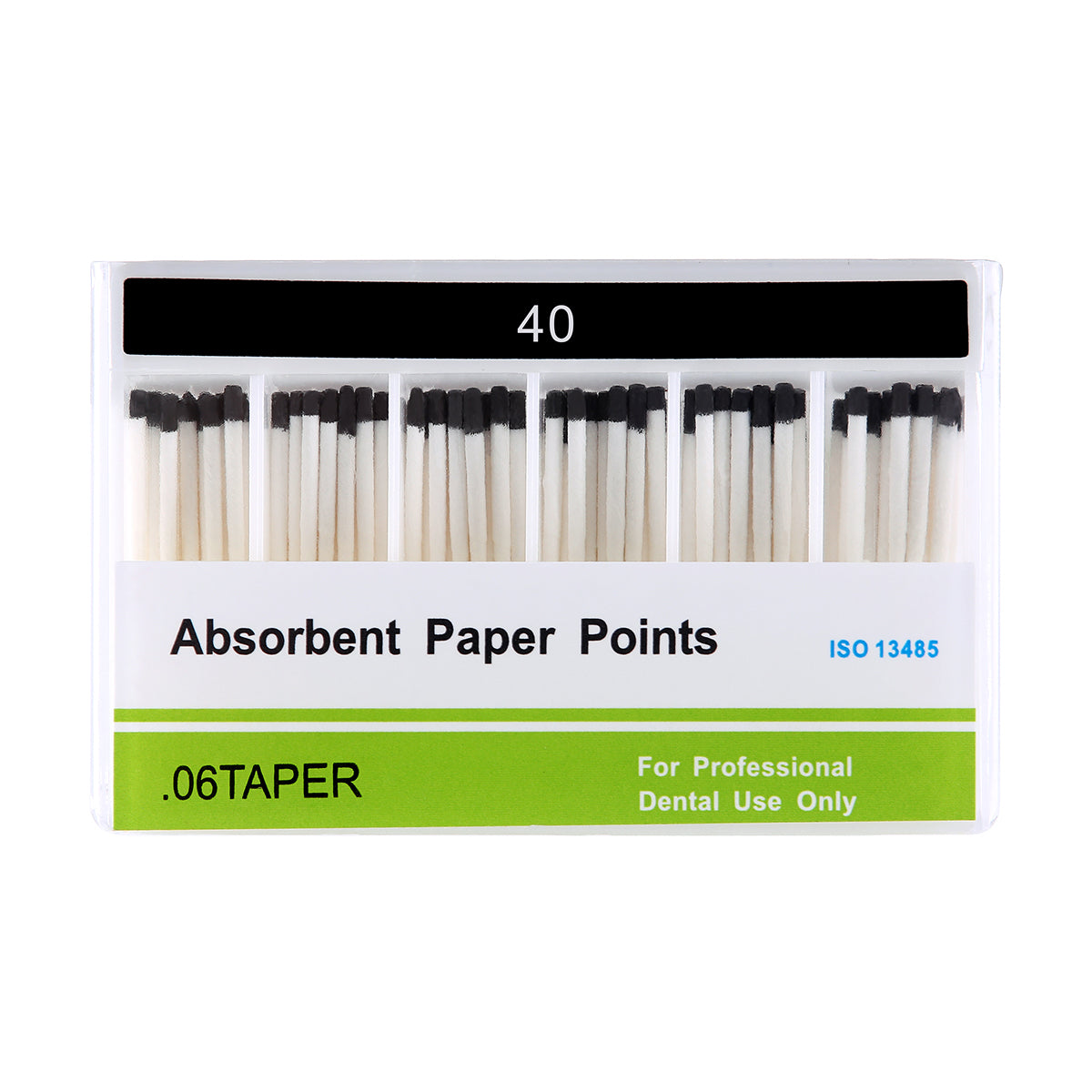 Absorbent Paper Points #40 Taper Size 0.06 Color Coded 100/Box - azdentall.com
