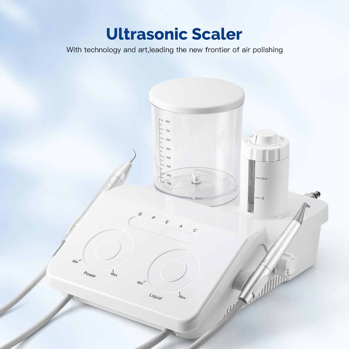 Dental VRN-DQ40 Ultrasonic Scaler Air Polisher Sandblasting Periodontal Therapy System LED Handpiece - azdentall.com