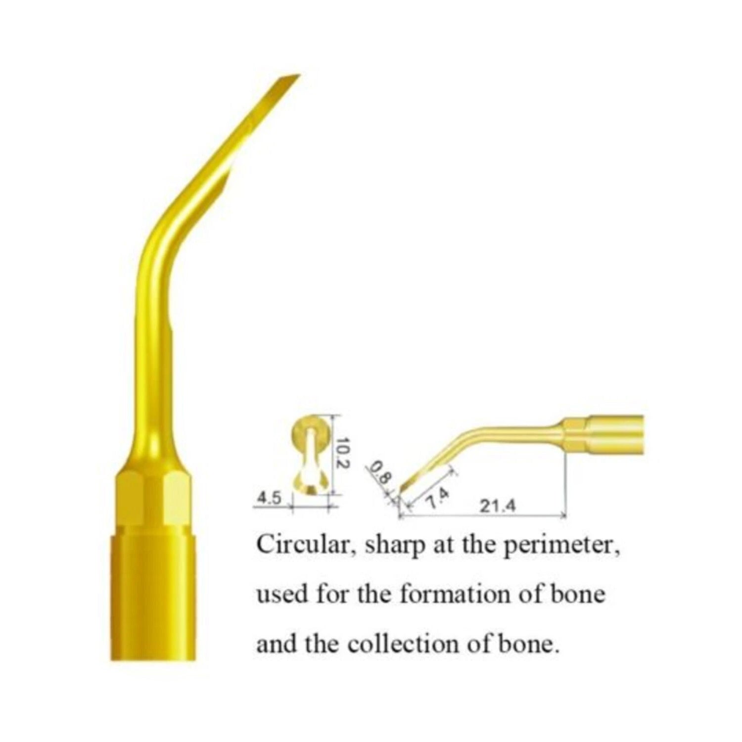 Woodpecker US4 Piezo Bone Surgery Tip 1 PC - azdentall.com