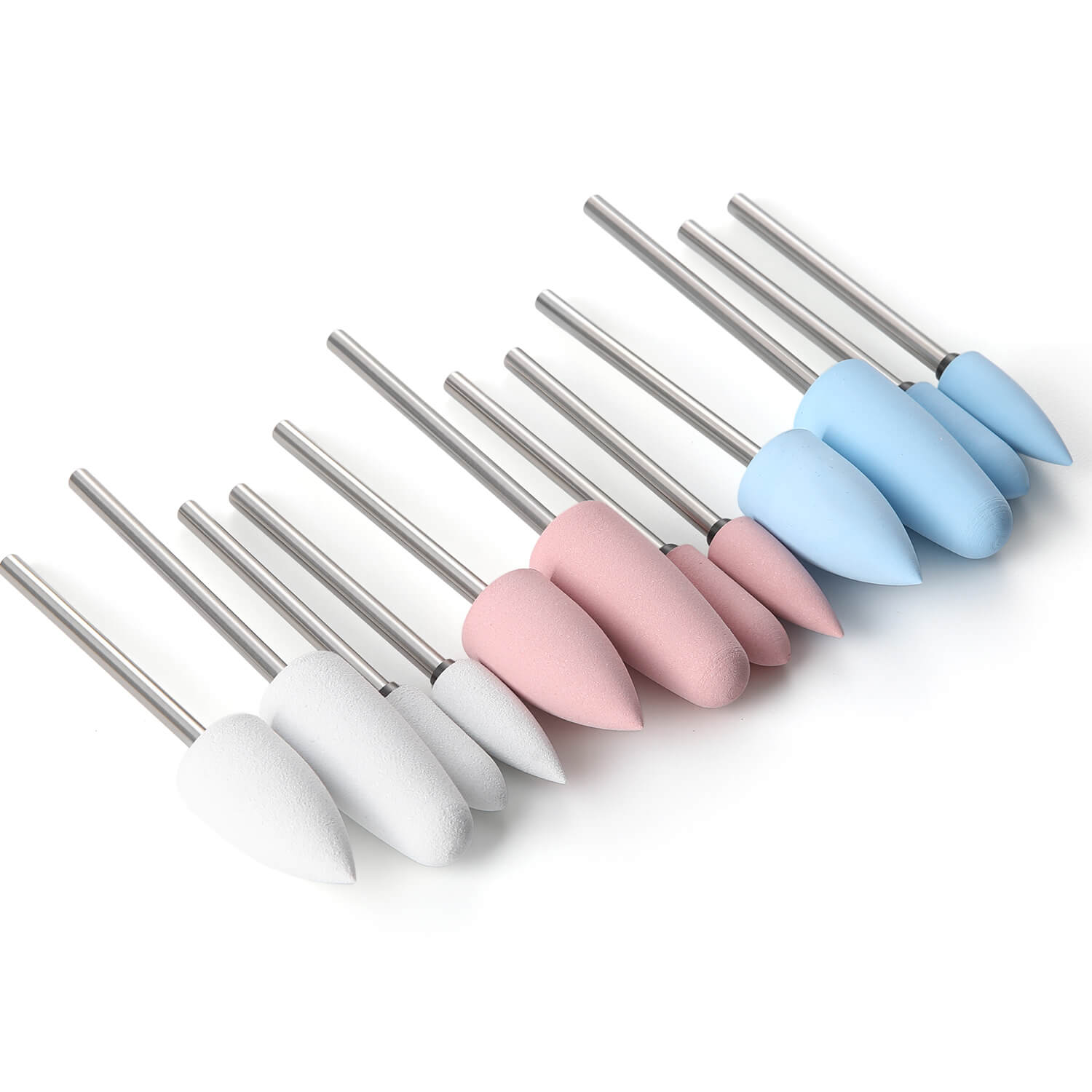 Dental Silicone Polishing Kit HP 2.35mm for Acrylics 12pcs/Box - azdentall.com