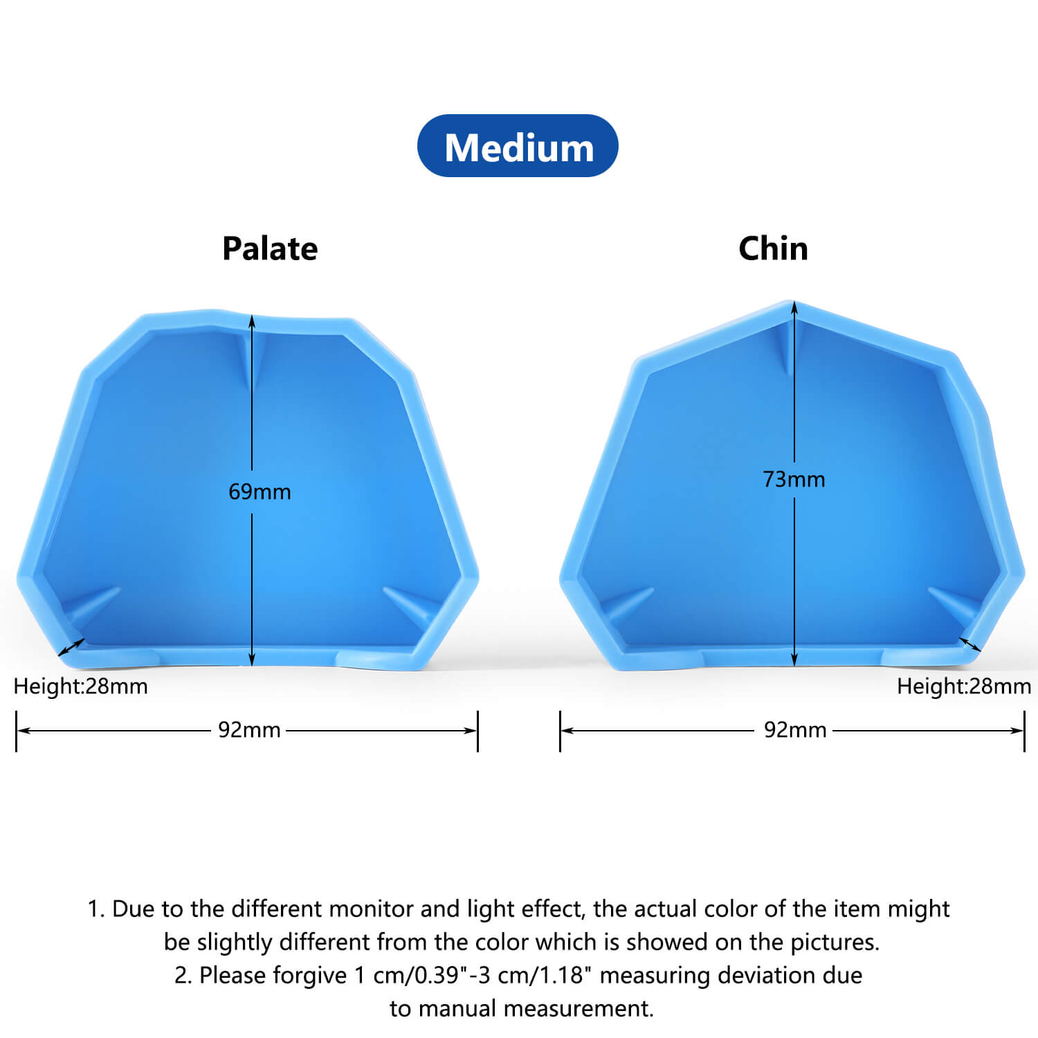 Dental Model Base Silicon Rubber Plaster Denture Tray Impression Former Base 6pcs/Set - azdentall.com