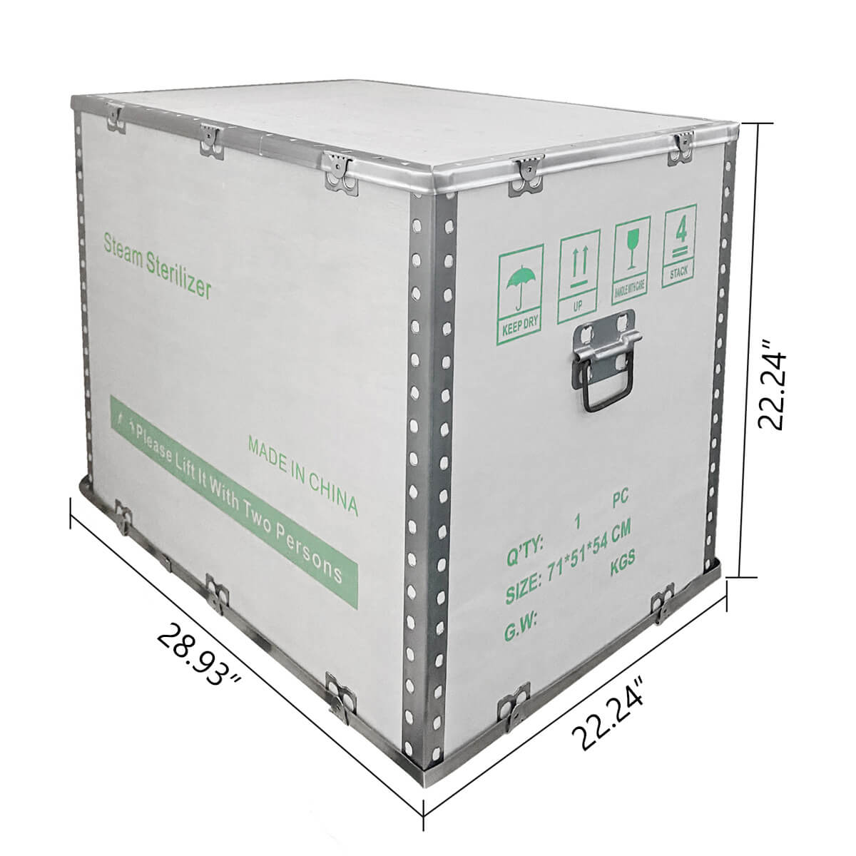 Dental Autoclave Steam Sterilizer Table Top LCD Built-in Printer Class B Dry Function 17L - azdentall.com