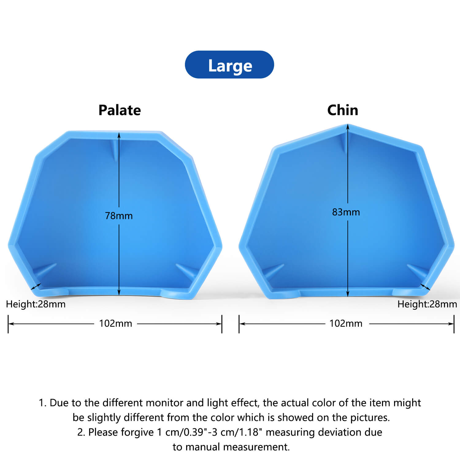 Dental Model Base Silicon Rubber Plaster Denture Tray Impression Former Base 6pcs/Set - azdentall.com