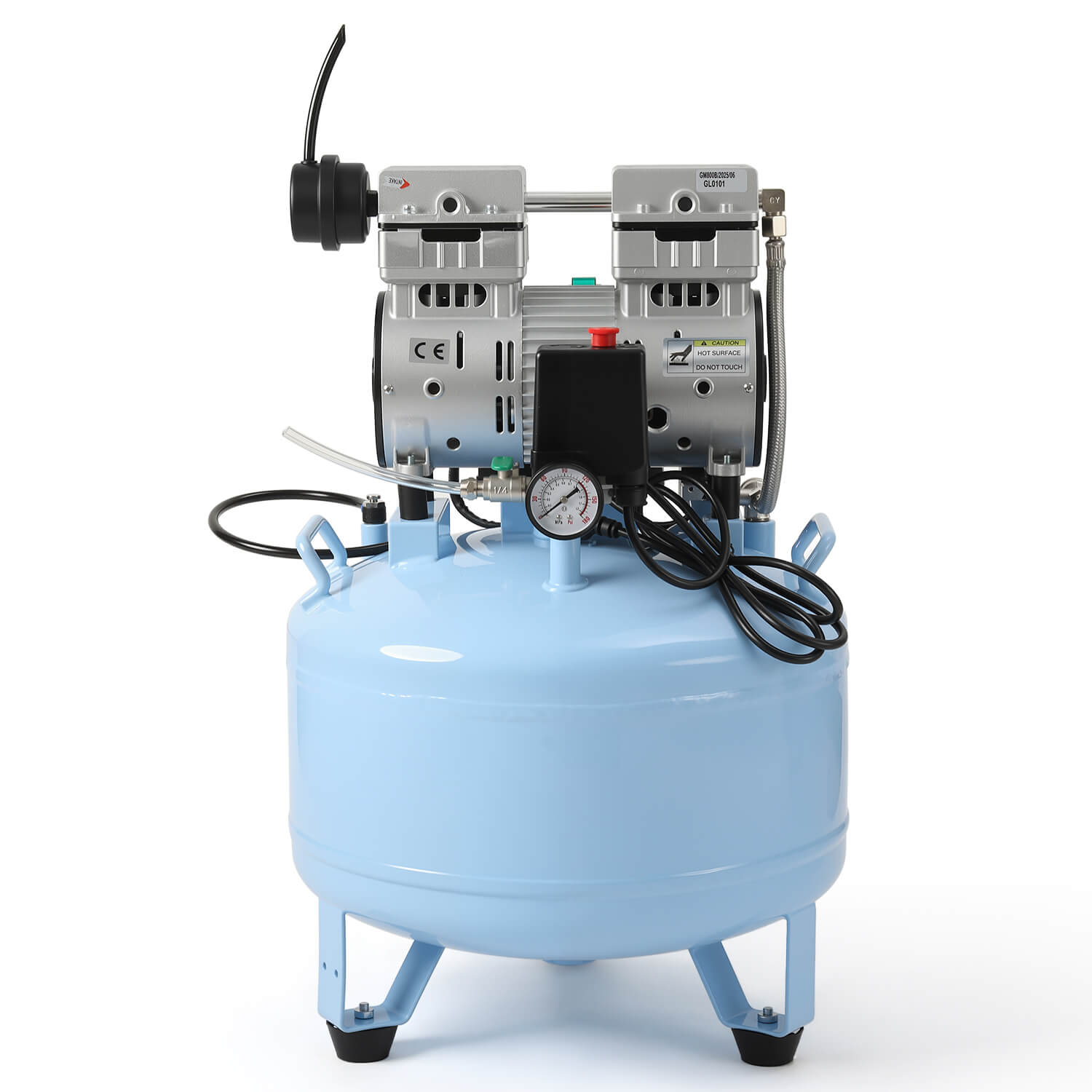 Dental Silent Oil Free Oilless Air Compressor 40L 800W 155L/min for 2PC Dental Chair - azdentall.com
