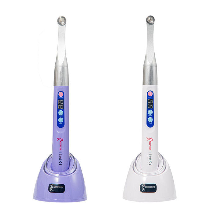 Woodpecker Curing Light iLED Plus Wireless 360° Rotary Wide Spectrum Metal Head 2 Working Modes 2500mW/cm2 White/Purple - azdentall.com