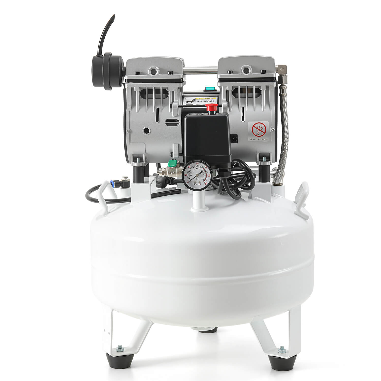 Dental Silent Oil Free Air Compressor 24L 600W 118L/min for 1PC