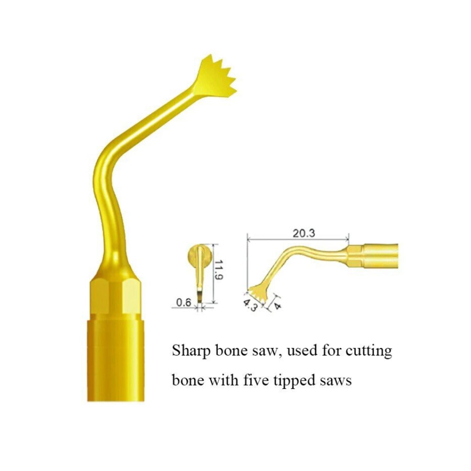 Woodpecker US1 Piezo Bone Surgery Tip 1 PC - azdentall.com