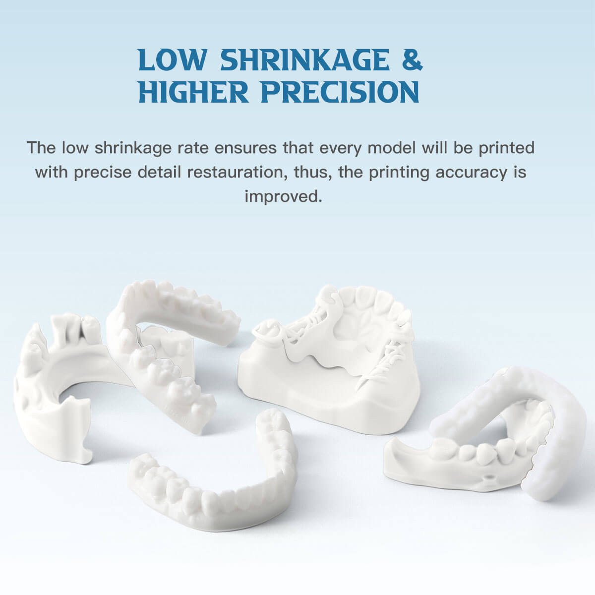 Dental 3D Printer Water Washable Resin Materials Transparent White 1KG/Bottle - azdentall.com