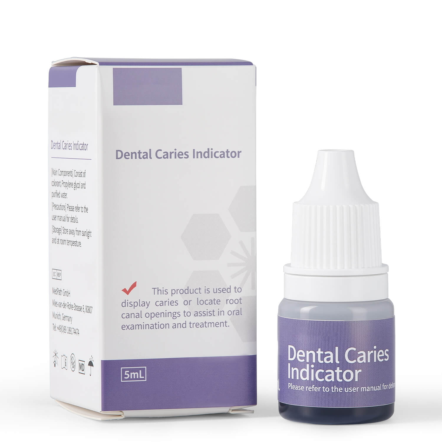Dental Caries Indicator Diagnostic Agent Caries Finder Locating Root Canal Orifices 5ml - azdentall.com