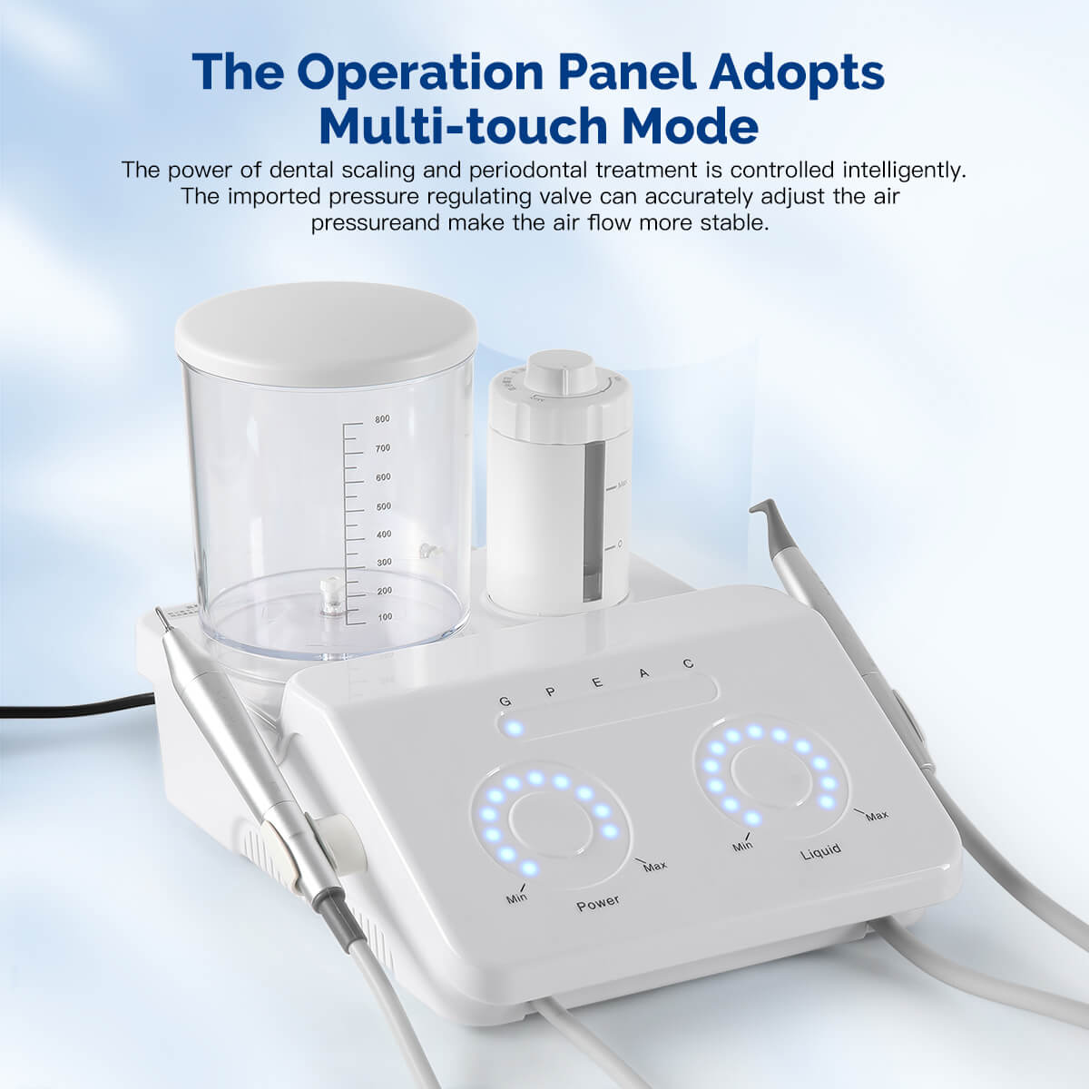 Dental VRN-DQ40 Ultrasonic Scaler Air Polisher Sandblasting Periodontal Therapy System LED Handpiece - azdentall.com