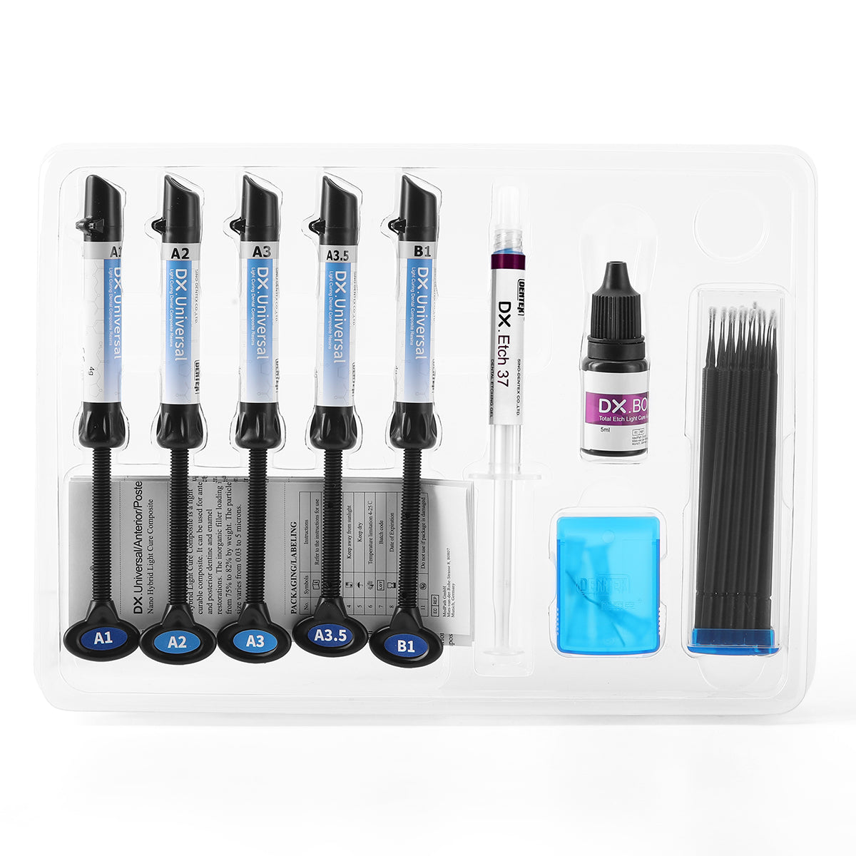 Light Cure Hybrid Dental Resin Composite 5 Syringe Kit A1 A2 A3 A3.5 B1 - azdentall.com