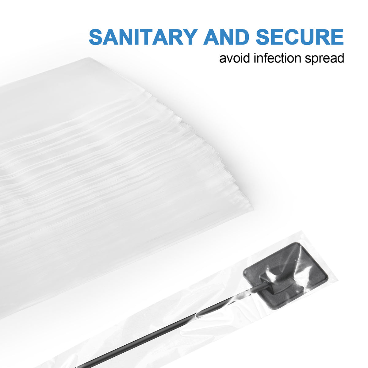 Disposable Plastic Dental X-Ray Digital Sensor Sleeves Covers 1.65"×7.87" 200Pcs/Box - azdentall.com