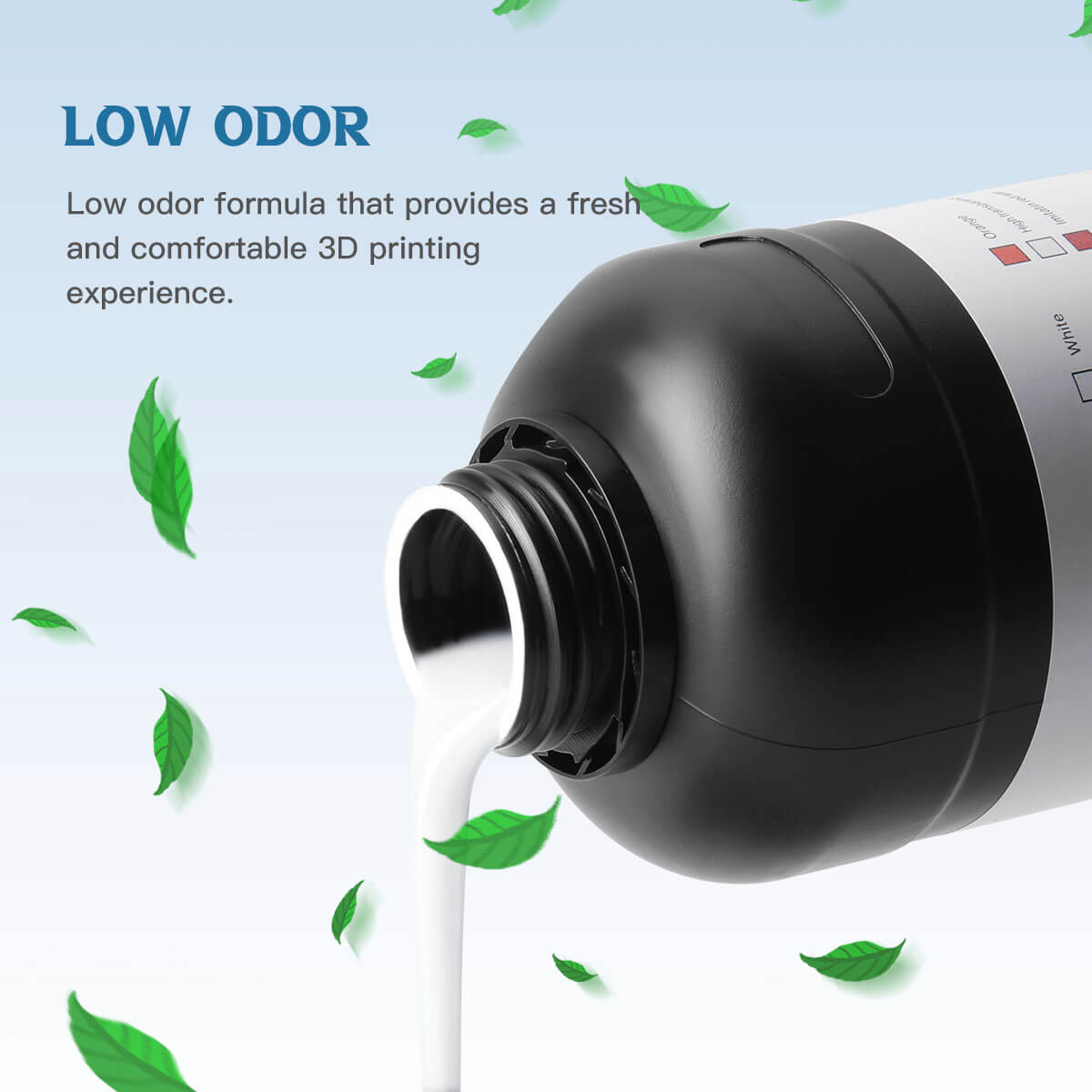 Dental 3D Printer Water Washable Resin Materials Transparent White 1KG/Bottle - azdentall.com