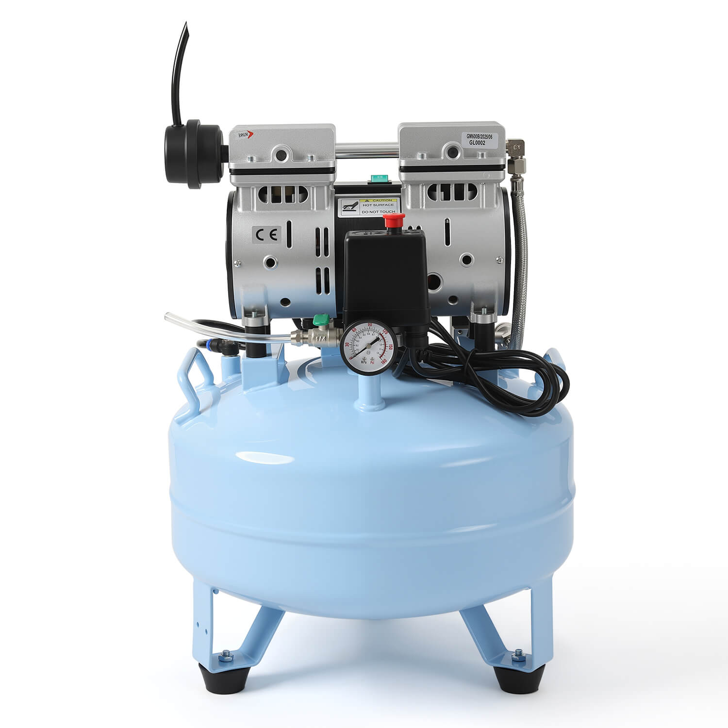 Dental Silent Oil Free Oilless Air Compressor 24L 600W 118L/min for 1PC Dental Chair - azdentall.com
