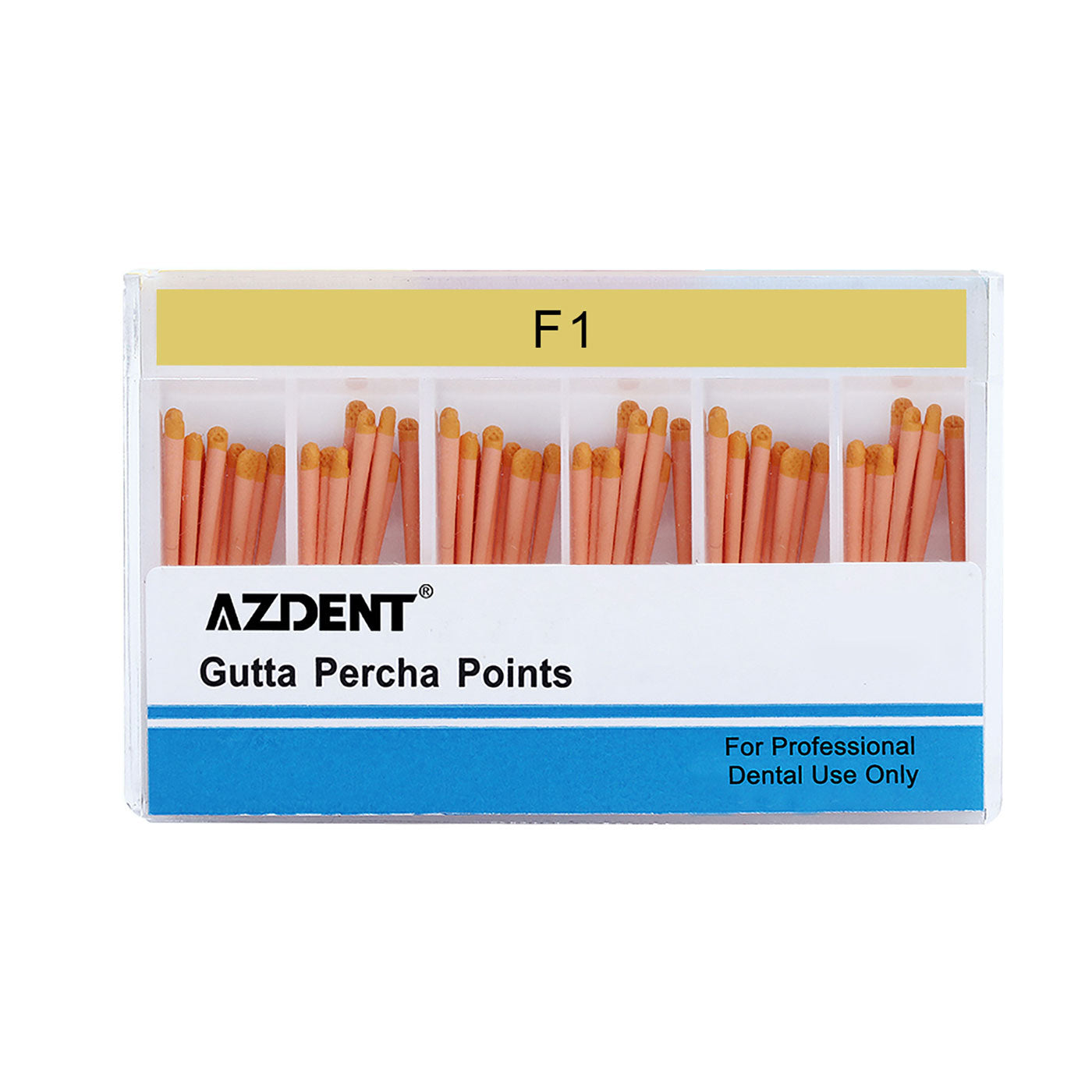 AZDENT Gutta Percha Points F1 Color Coded 60pcs/Box - azdentall.com