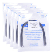 AZDENT Dental Orthodontic Archwire Stainless Steel Natural Rectangular  0.019 x 0.025 Upper 10pcs/Pack-azdentall.com