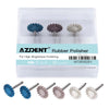 AZDENT Dental Polishing Kit Composite Ceramic Zircon Rubber Wheel 6pcs/Kit