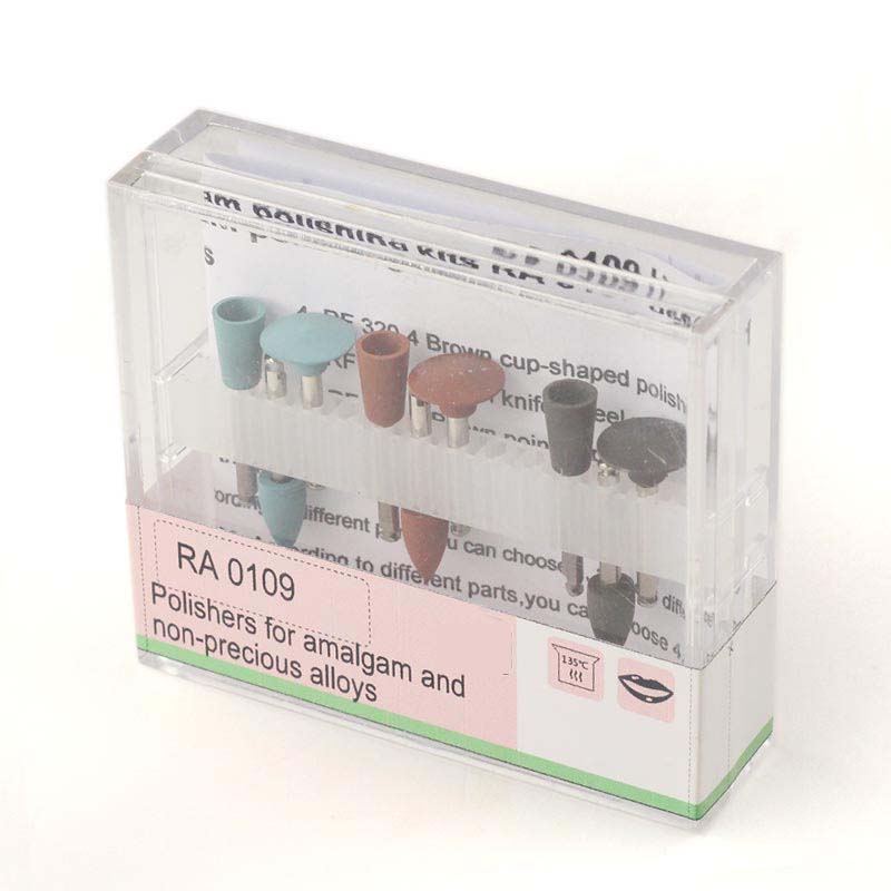 Dental Diamond Burs Amalgam Polishing Kits SG1201(RA 0109) for Low Speed Handpiece 9pcs/Box