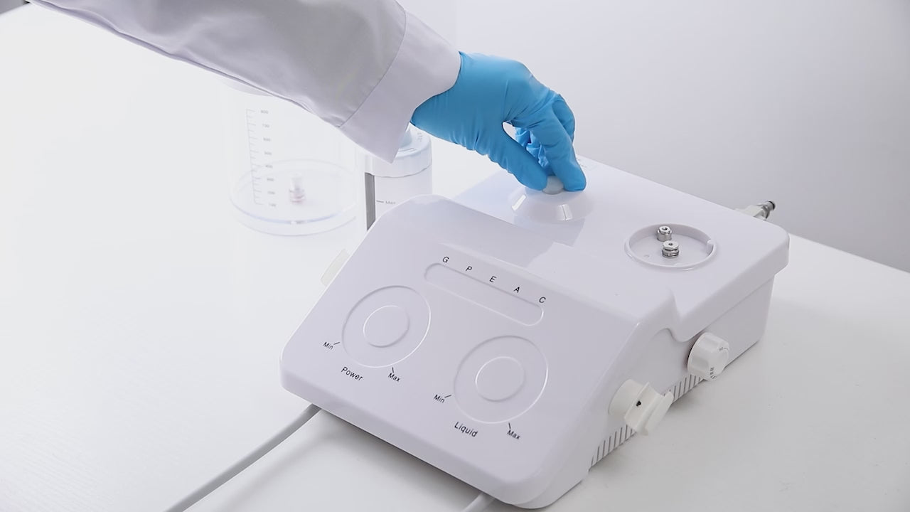 Load video: Dental VRN-DQ40 Ultrasonic Scaler Air Polisher Sandblasting Periodontal Therapy System LED Handpiece - azdentall.com