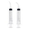 Dental Irrigation Utility Syringes with Curved Tip and Measurement 12cc 2 Diameters 100 Pcs - azdentall.com