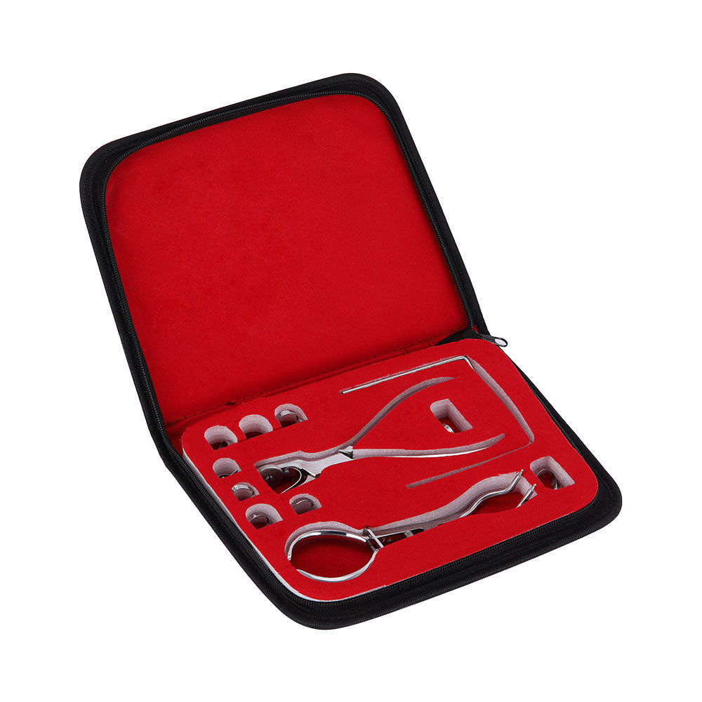 Dental Rubber Dam Perforator Puncher Teeth Care Pliers Orthodontic Material With Storage Bag-azdentall.com