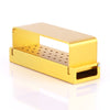 Dental Burs Drill Disinfection Block High Speed Handpiece Holder Golden 30 Holes-azdentall.com