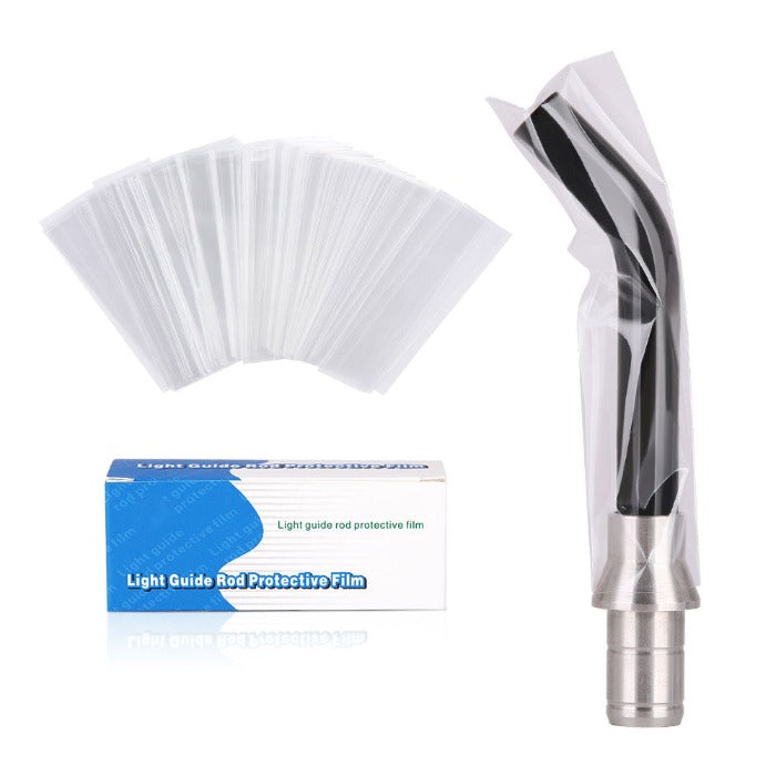 Dental Plastic Curing Light Guide Stick Sleeve Sheath Cover 200pcs/Box - azdentall.com