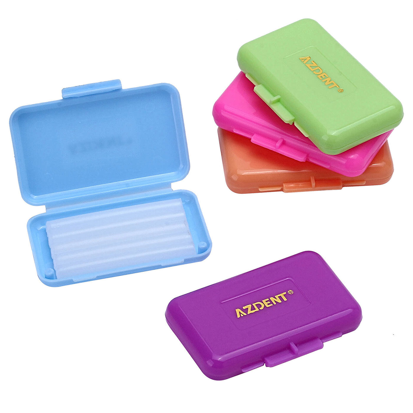 5 Boxes AZDENT Orthodontic Wax Scented Assorted 5 Strips/Box - azdentall.com