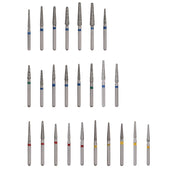 AZDENT Diamond Bur TR Series Full Size Round End Cone 5pcs/Pack