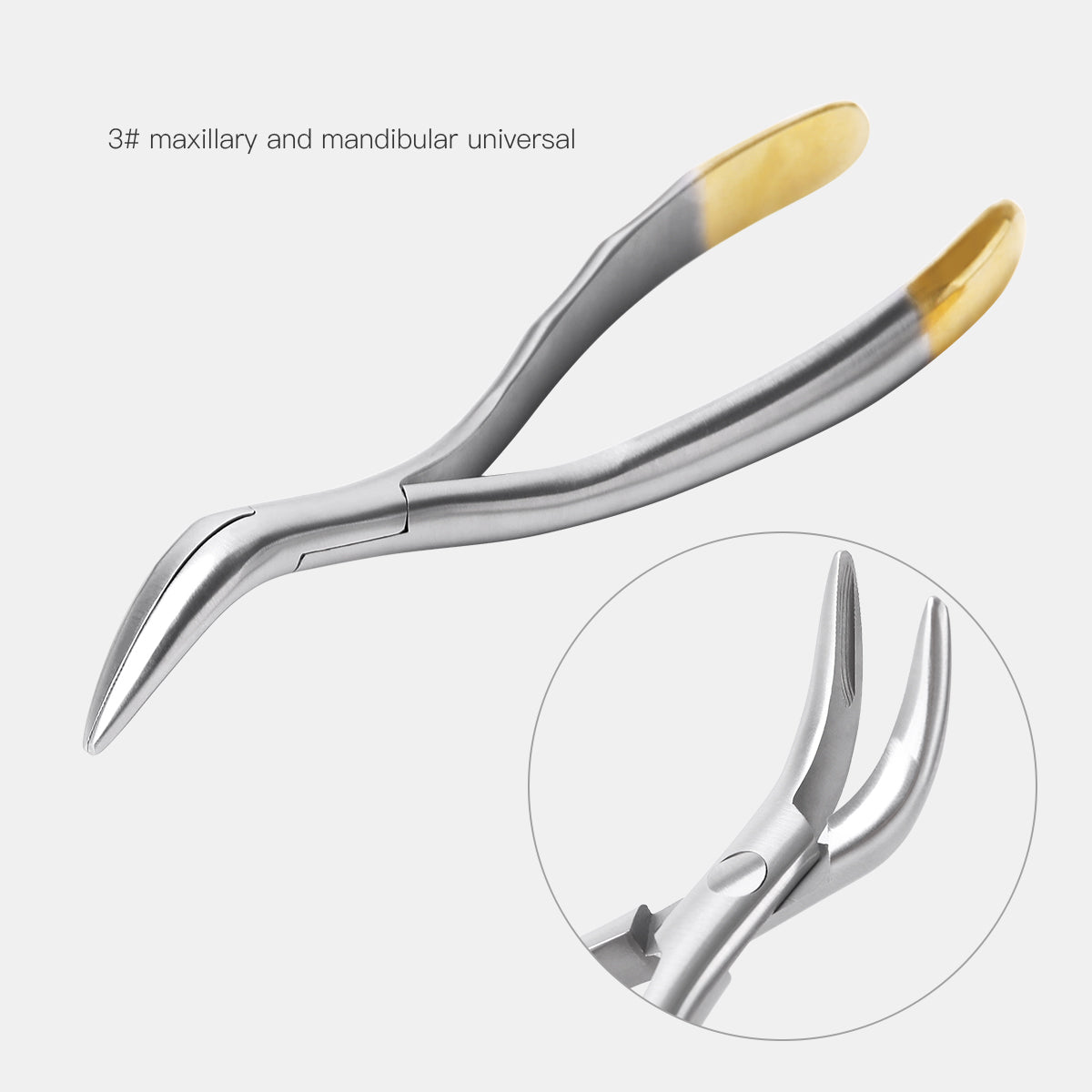 Azdent #3 Upper and Lower Teeth Root Fragment Minimally Invasive Extraction Forceps - azdentall.com