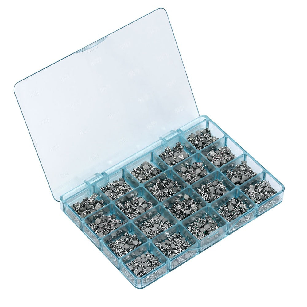 1000pcs AZDENT Dental Metal Brackets Monoblock Mini Roth/MBT .022 Hooks On 345 50 Sets/Box - azdentall.com