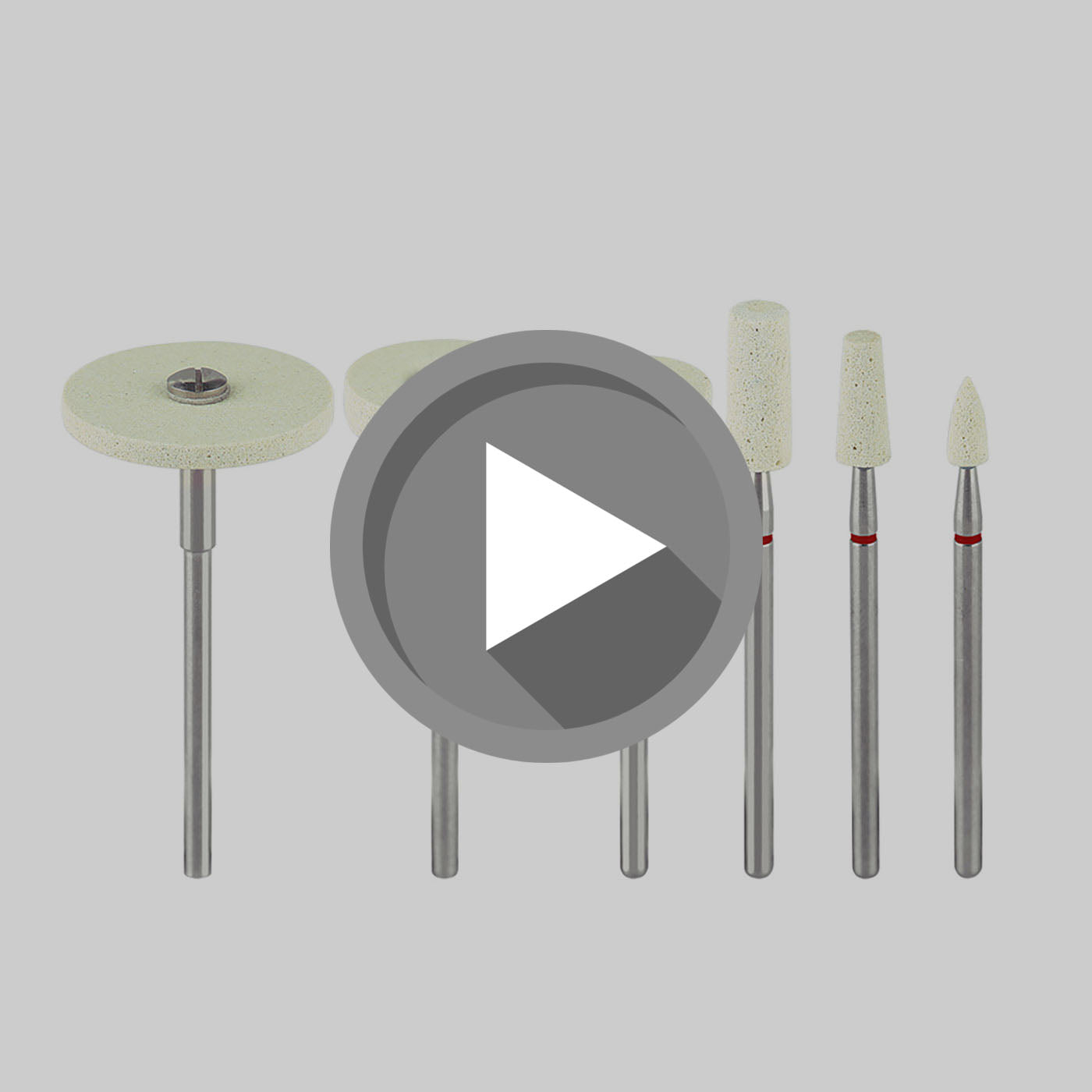 Load video: AZDENT Dental Polishing Lab Ceramic Diamond Grinder Yellow-azdentall.com