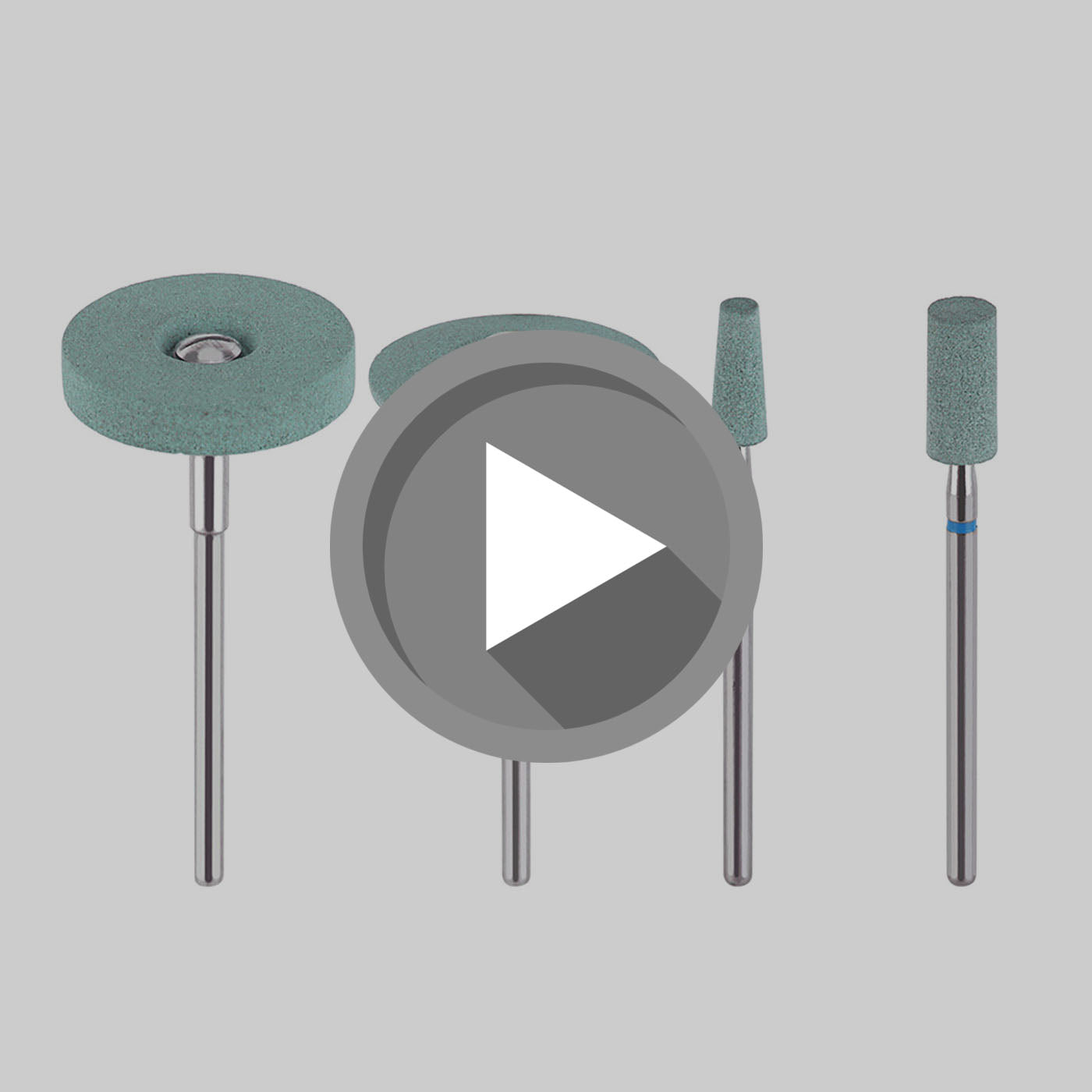 Load video: AZDENT Dental Polishing Lab Ceramic Diamond Grinder Blue-azdentall.com