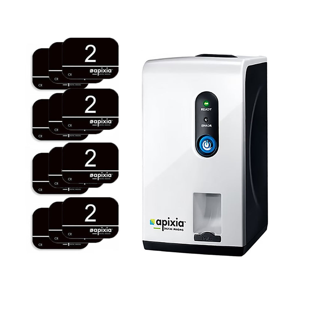 Apixia DIGIREX Digital X-Ray Scanner with 12pcs PSP Plates Auto Erase and Apixia Software - azdentall.com