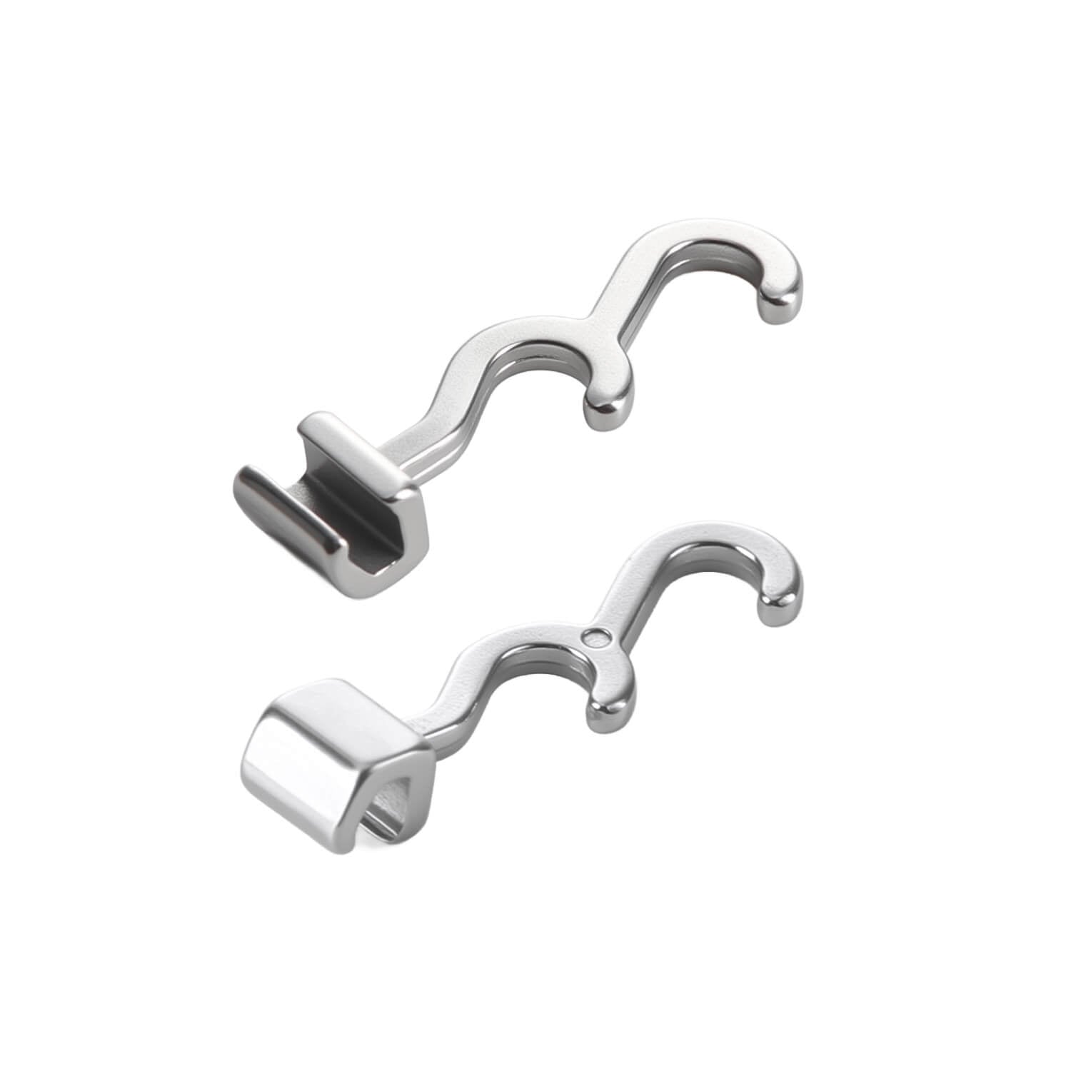 Dental Crimpable Hooks Double Long Left/ Right 7mm 10pcs/Bag - azdentall.com
