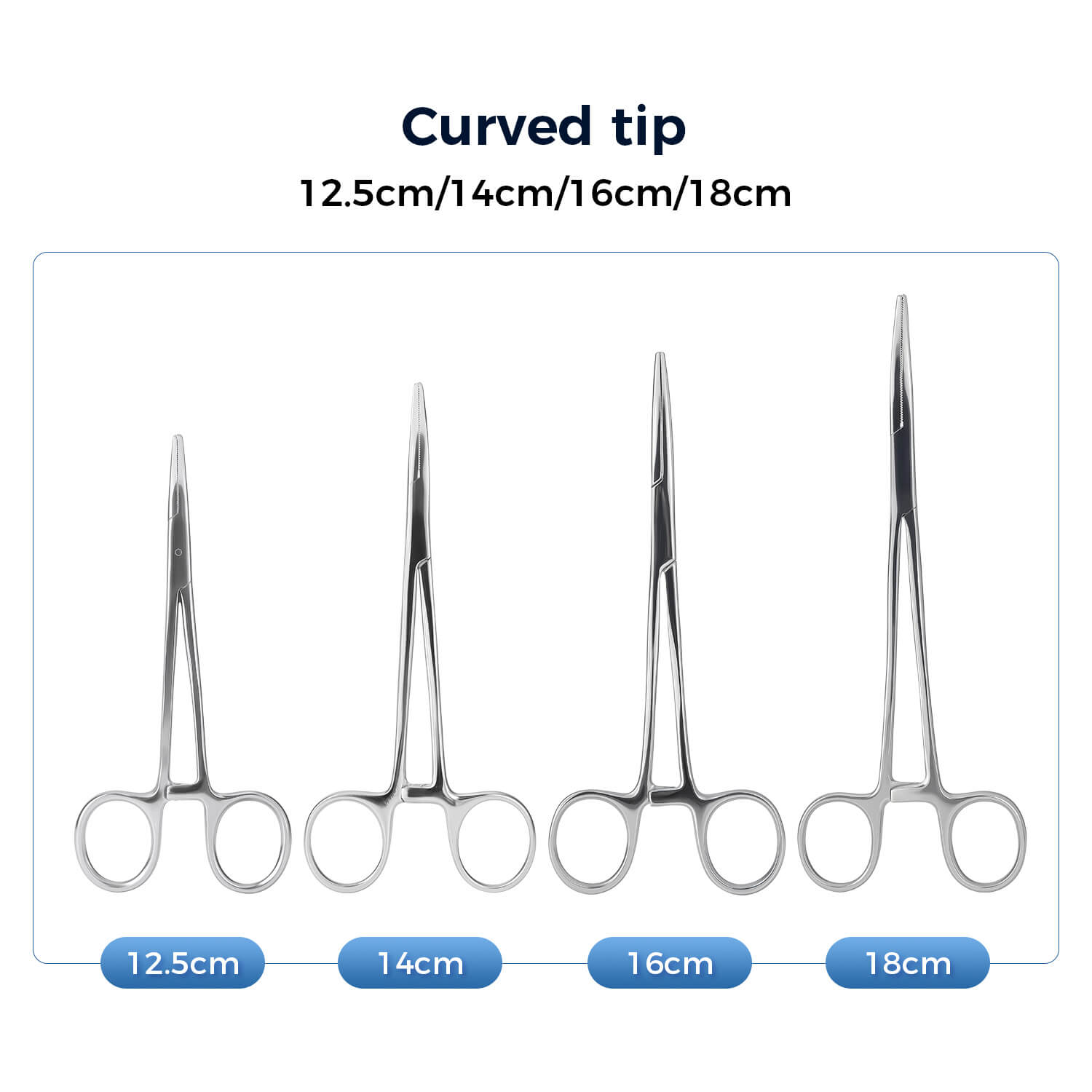 Dental Surgical Stainless Steel Hemostatic Forceps Curved/Straight Tip - azdentall.com